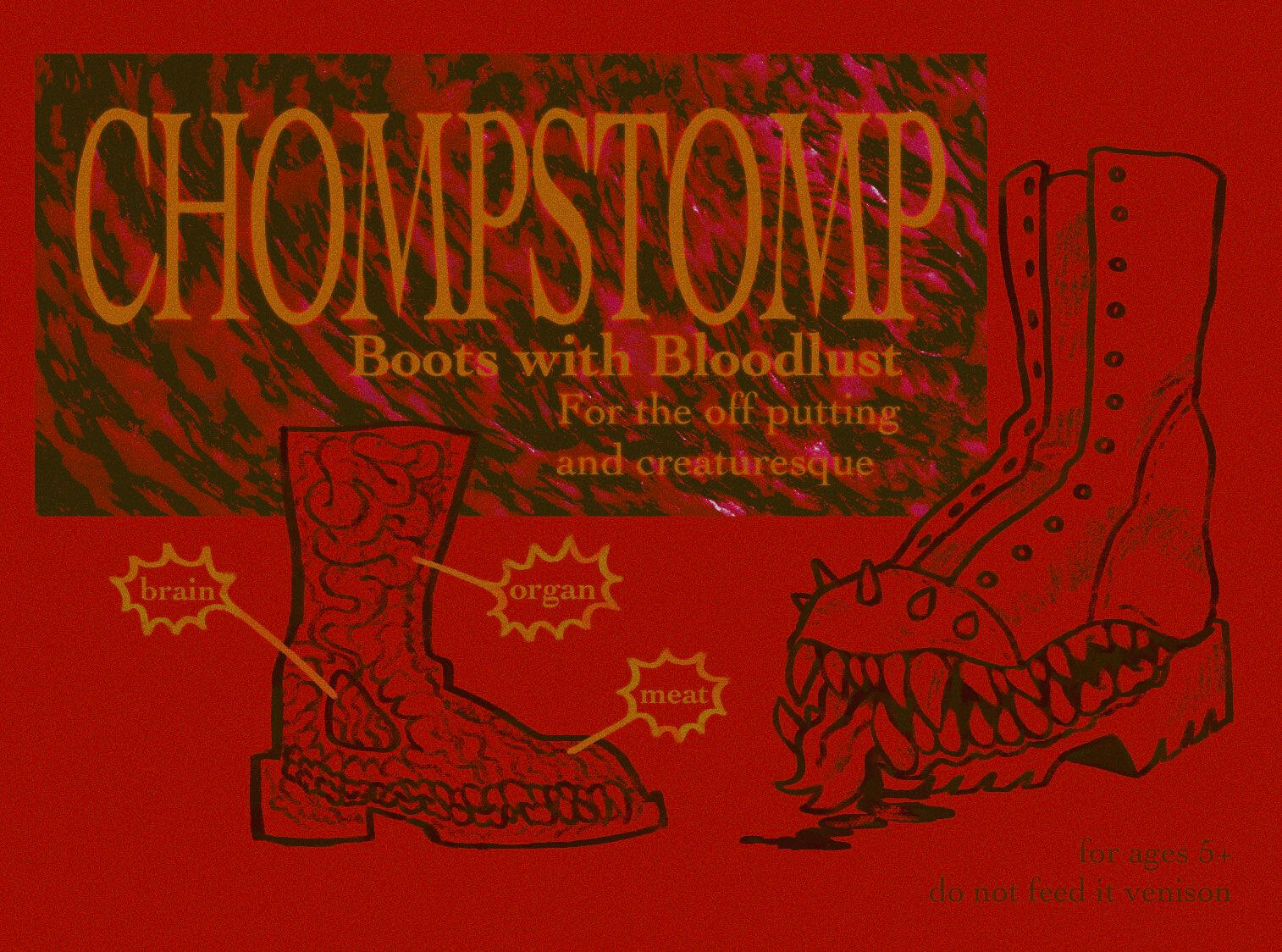 CHOMP STOMP [2024, digital and photo collage]