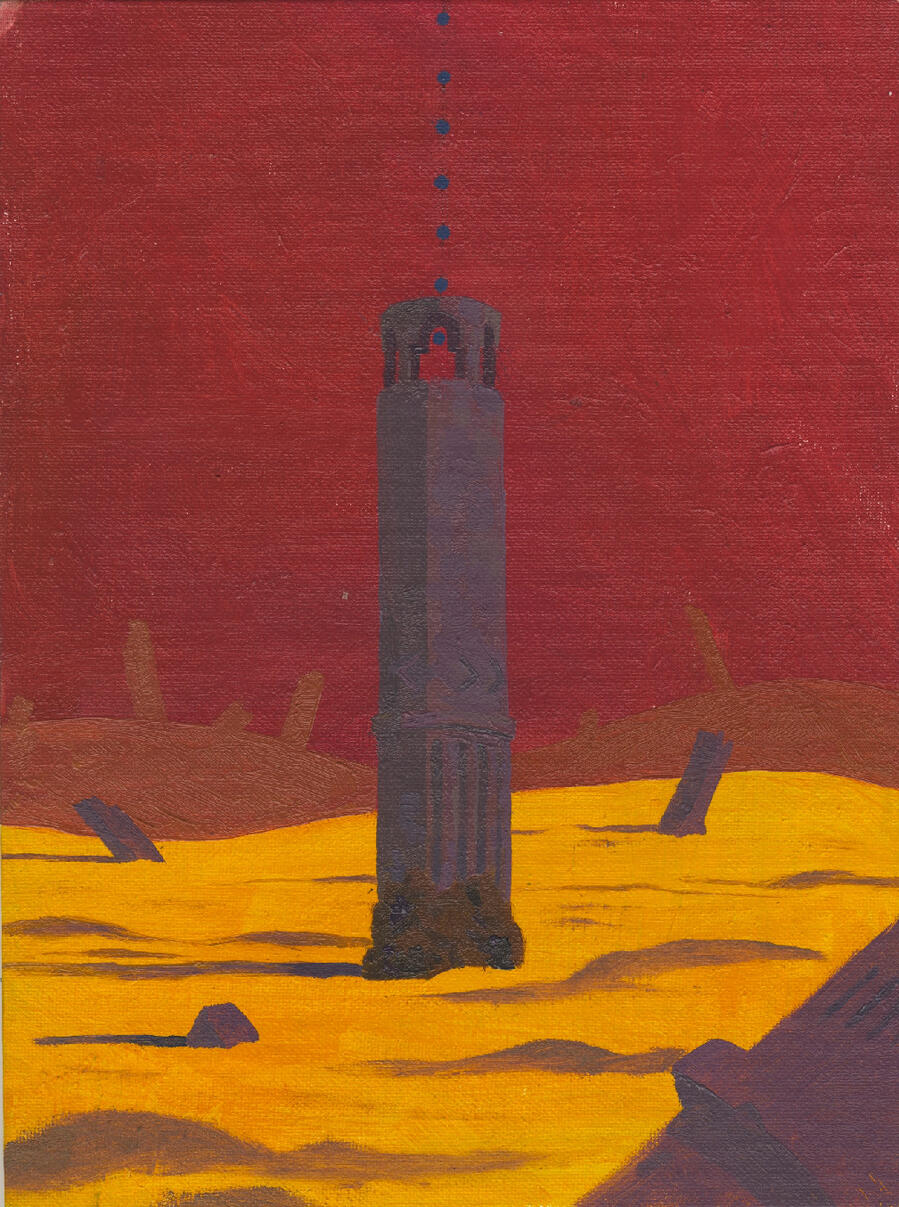 ex-places III [2023, oil on canvas]